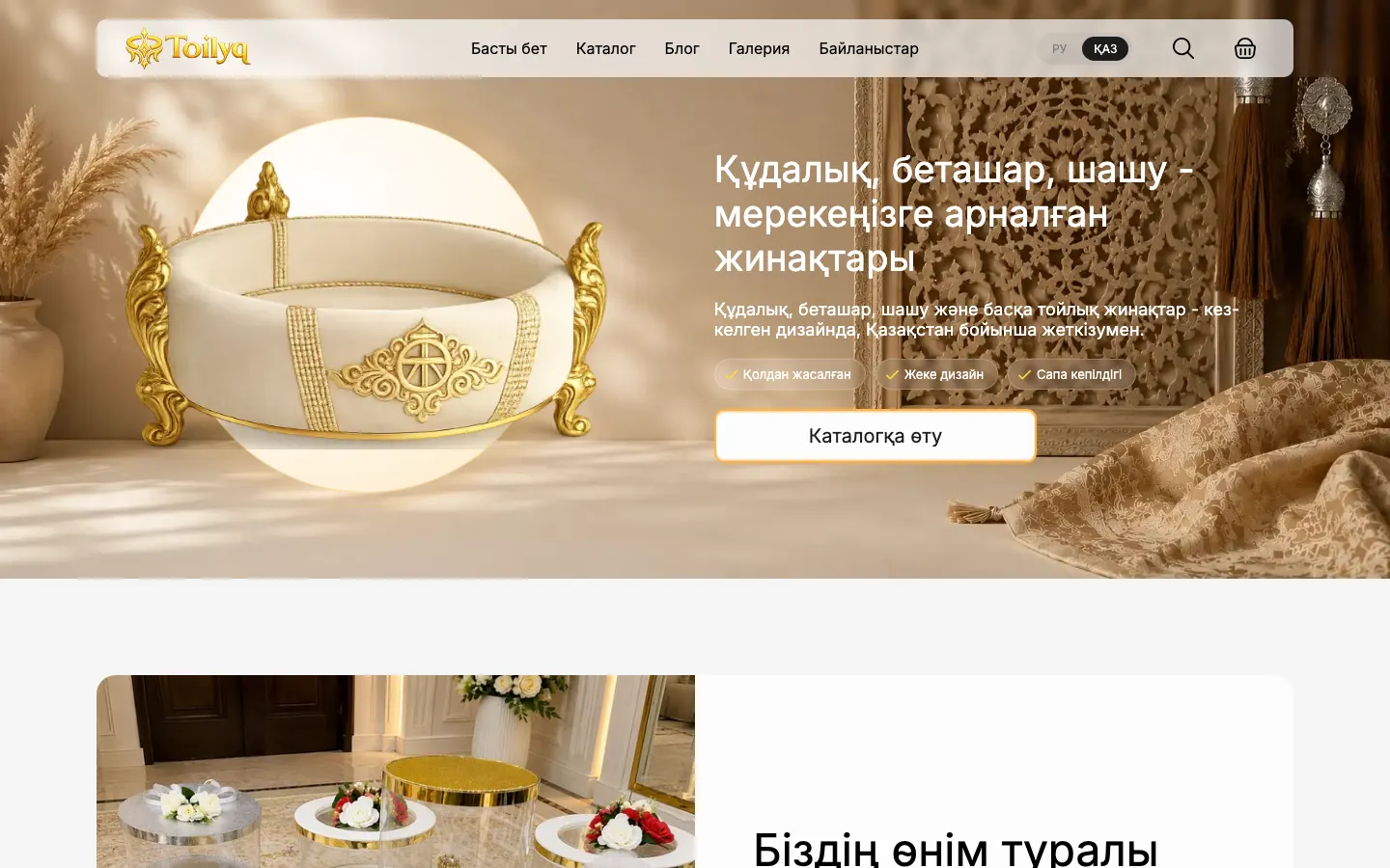 Главная страница магазина той-наборов Toilyq